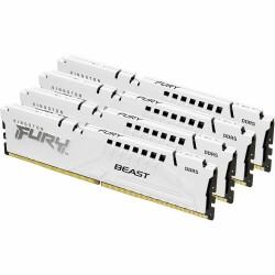 Оперативная память Kingston Fury Beast White XMP 64 ГБ (16 ГБ x 4 шт.) DDR5 6000 МГц DIMM CL40 (KF560C40BWK4-64)