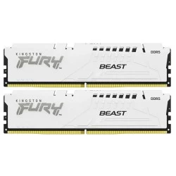 Оперативная память Kingston Fury Beast White XMP 64 ГБ (32 ГБ x 2 шт.) DDR5 6000 МГц DIMM CL30 (KF560C30BWK2-64)