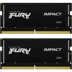 Оперативная память Kingston Fury Impact 16 ГБ (8 ГБ x 2 шт.) DDR5 4800 МГц SODIMM CL38 (KF548S38IBK2-16)