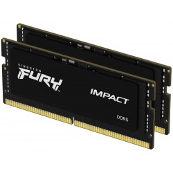 Оперативная память Kingston Fury Impact 32 ГБ (16 ГБ x 2 шт.) DDR5 4800 МГц SODIMM (KF548S38IBK2-32)