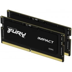 Оперативная память Kingston Fury Impact 32 ГБ (16 ГБ x 2 шт.) DDR5 4800 МГц SODIMM (KF548S38IBK2-32)