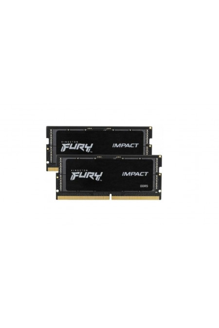 Оперативная память Kingston Fury Impact 32 ГБ (16 ГБ x 2 шт.) DDR5 6000 МГц SODIMM (KF560S38IBK2-32) 