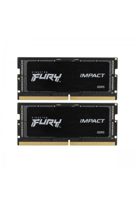 Оперативная память Kingston Fury Impact 32 ГБ (16 ГБ x 2 шт.) DDR5 6400 МГц SODIMM (KF564S38IBK2-32) 