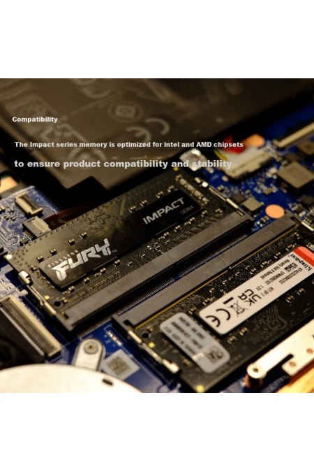 Оперативная память Kingston FURY Impact 32 ГБ DDR4 3200 МГц SODIMM CL20 (KF432S20IB/32) 3
