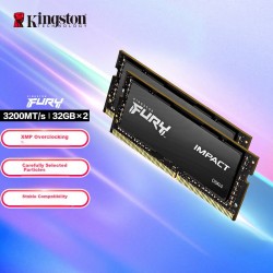 Оперативная память Kingston FURY Impact 64 ГБ (32 ГБ x 2 шт.) DDR4 3200 МГц SODIMM CL20 (KF432S20IBK2/64)