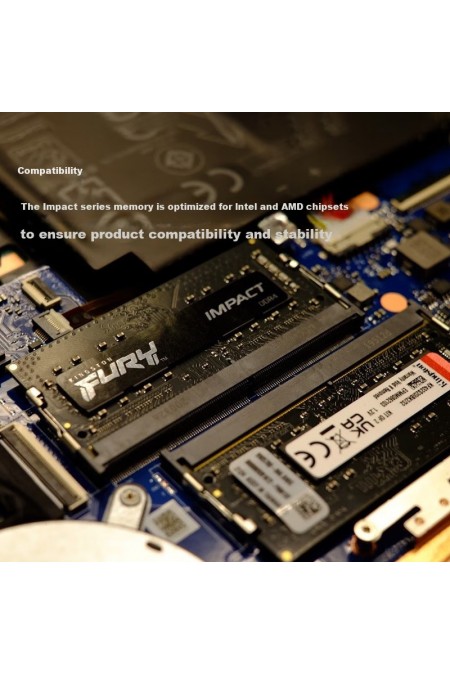 Оперативная память Kingston FURY Impact 64 ГБ (32 ГБ x 2 шт.) DDR4 3200 МГц SODIMM CL20 (KF432S20IBK2/64) 2