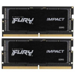 Оперативная память Kingston Fury Impact 64 ГБ DDR5 4800 МГц SODIMM CL38 (KF548S38IBK2-64)