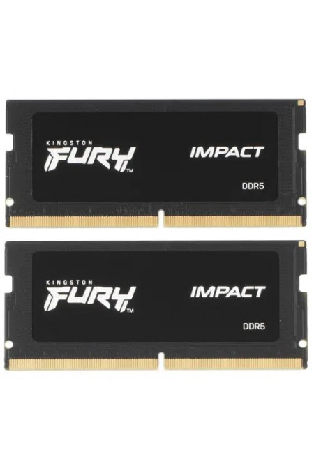 Оперативная память Kingston FURY Impact PnP 64 ГБ DDR5 5600 МГц SODIMM CL40 (KF556S40IBK2-64) 