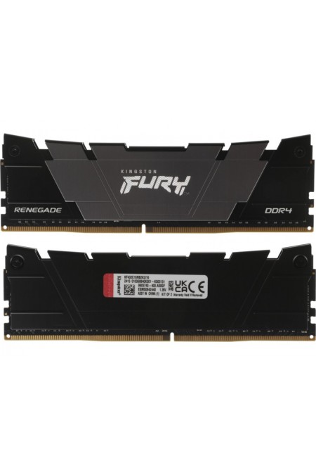 Оперативная память Kingston FURY Renegade Black Gaming Memory 16 ГБ DDR4 3200 МГц DIMM CL16 (KF432C16RB2K2/16) 