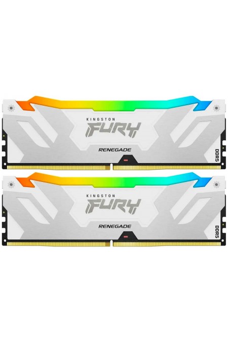Оперативная память Kingston Fury Renegade RGB 32 ГБ (16 ГБ x 2 шт.) DDR5 6400 МГц DIMM CL32 (KF564C32RWAK2-64) 