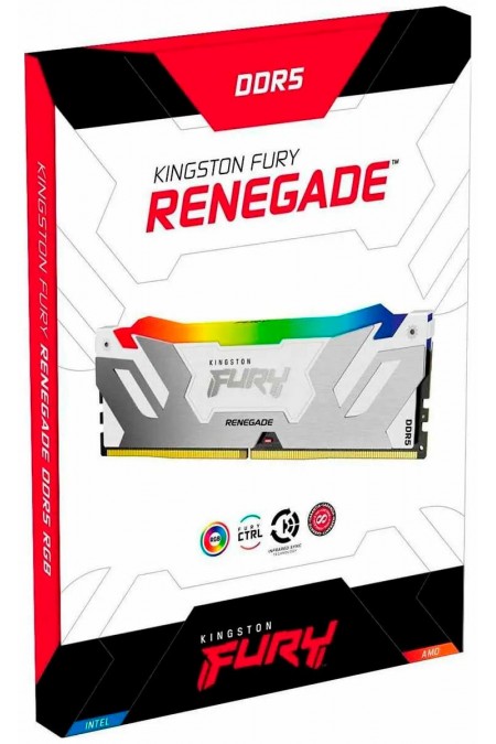 Оперативная память Kingston Fury Renegade RGB 32 ГБ (16 ГБ x 2 шт.) DDR5 6400 МГц DIMM CL32 (KF564C32RWAK2-64) 4
