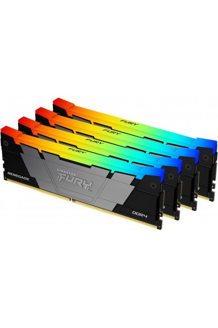 Оперативная память Kingston FURY Renegade RGB 64 ГБ (16 ГБ x 4 шт.) DDR4 3600 МГц DIMM CL16 (KF436C16RB12AK4/64) 1