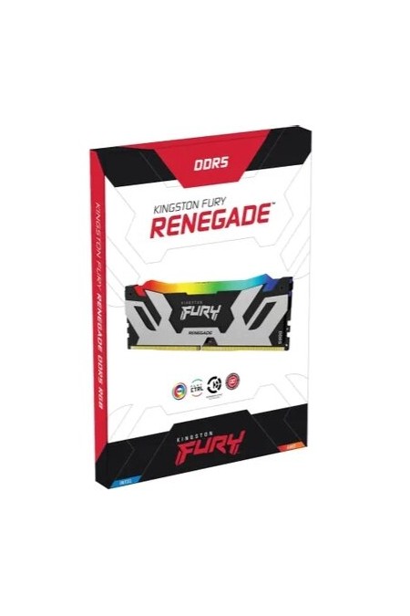 Оперативная память Kingston FURY Renegade RGB XMP 64 ГБ (32 ГБ x 2 шт.) DDR5 6400 МГц DIMM CL32 (KF564C32RSAK2-64) 3