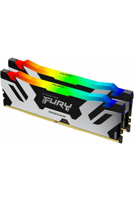 Оперативная память Kingston FURY Renegade Silver RGB 32 ГБ (16 ГБ x 2 шт.) DDR4 3200 МГц DIMM (KF572C38RSAK2-32) 