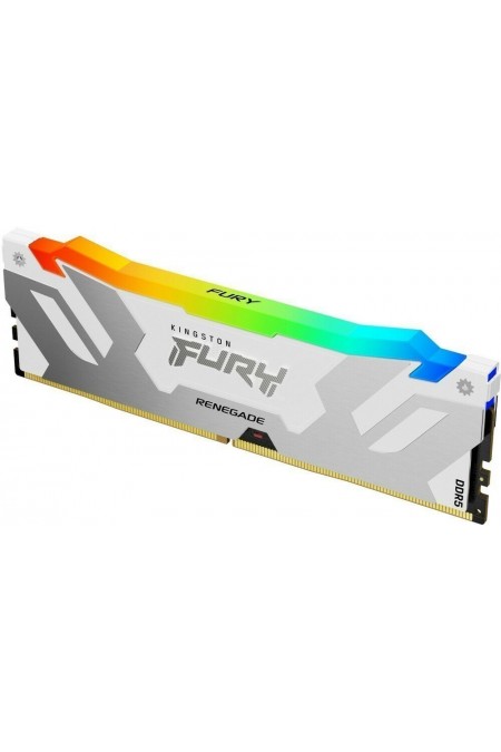 Оперативная память Kingston Fury Renegade Silver/White RGB XMP 16 ГБ DDR5 7200 МГц CL38 (KF572C38RWA-16) 