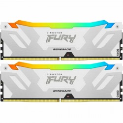 Оперативная память Kingston Fury Renegade Silver/White RGB XMP 32 ГБ (16 ГБ x 2 шт.) DDR5 7200 МГц DIMM CL38 (KF572C38RWAK2-32)