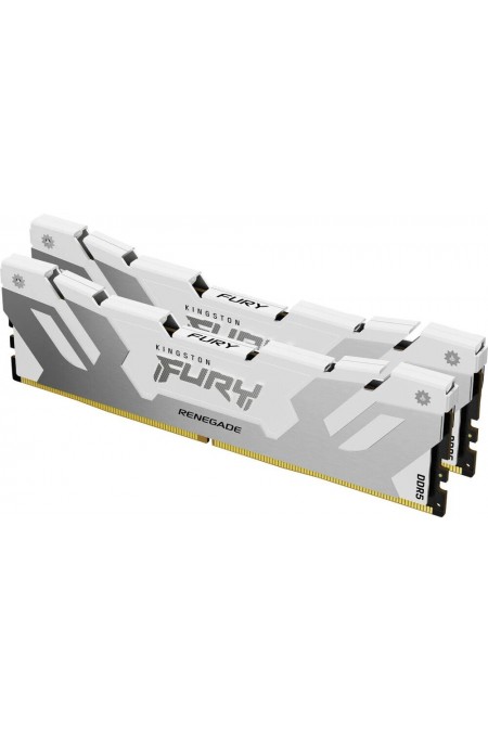 Оперативная память Kingston Fury Renegade Silver/White XMP 32 ГБ (16 ГБ x 2 шт.) DDR5 7200 МГц DIMM CL38 (KF572C38RWK2-32) 