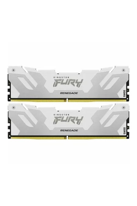 Оперативная память Kingston Fury Renegade White 32 ГБ (16 ГБ x 2 шт.) DDR5 6400 МГц DIMM CL32 (KF564C32RWK2-32) 