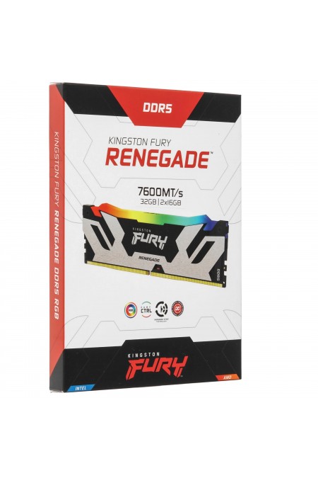 Оперативная память Kingston Fury Renegade XMP 32 ГБ (16 ГБ x 2 шт.) DDR5 7600 МГц DIMM CL38 (KF576C38RSAK2-32) 5
