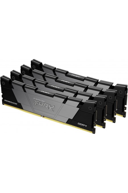Оперативная память Kingston Kingston FURY Renegaden Black 64 ГБ (16 ГБ x 4 шт.) DDR4 3600 МГц DDR4 DIMM CL16 (KF436C16RB12K4/64) 