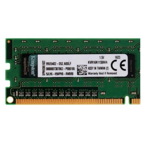 Оперативная память Kingston ValueRAM 4 ГБ DDR3 1600 МГц DIMM CL11 (KVR16N11S8H/4) 1