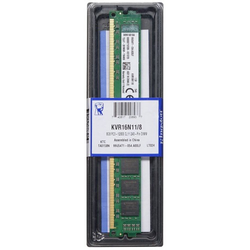 Оперативная память Kingston ValueRAM 8 ГБ DDR3 1600 МГц DIMM CL11 (KVR16N11/8WP) 2