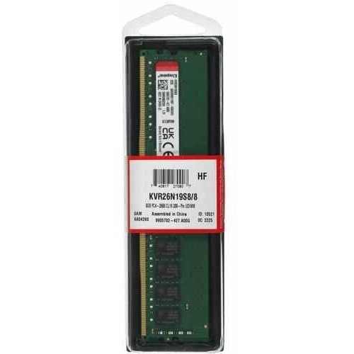 Оперативная память Kingston ValueRAM 8 ГБ DDR4 2666 МГц DIMM CL19 (KVR26N19S8/8) 9