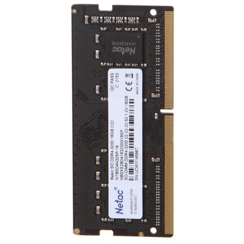 Оперативная память Netac 16 ГБ DDR4 3200 МГц SODIMM (NTBSD4N32SP-16) 3