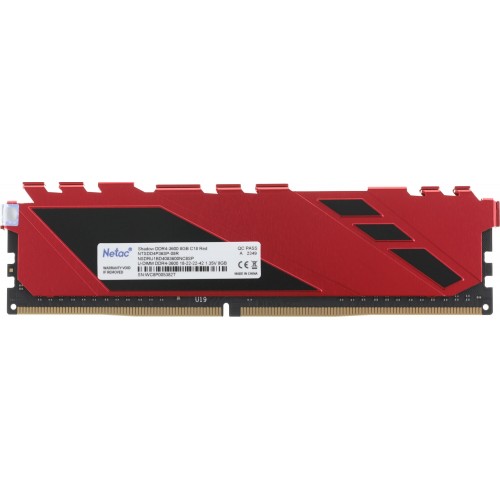 Оперативная память Netac 8 ГБ DDR4 3600 МГц DIMM CL18 (NTSDD4P36SP-08R) 9