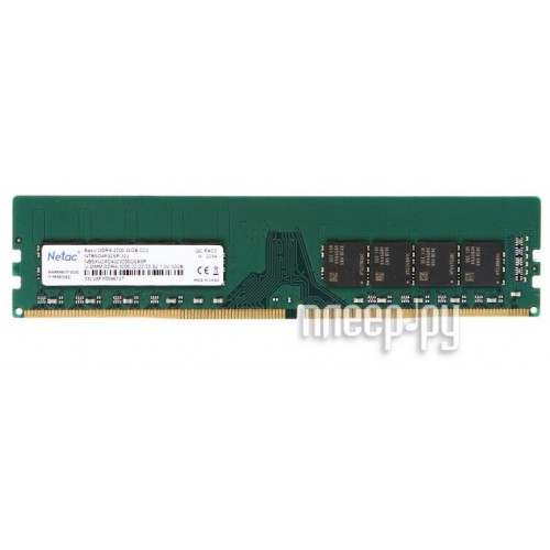 Оперативная память Netac Basic 32 ГБ DDR4 3200 МГц DIMM (NTBSD4P32SP-32J) 2