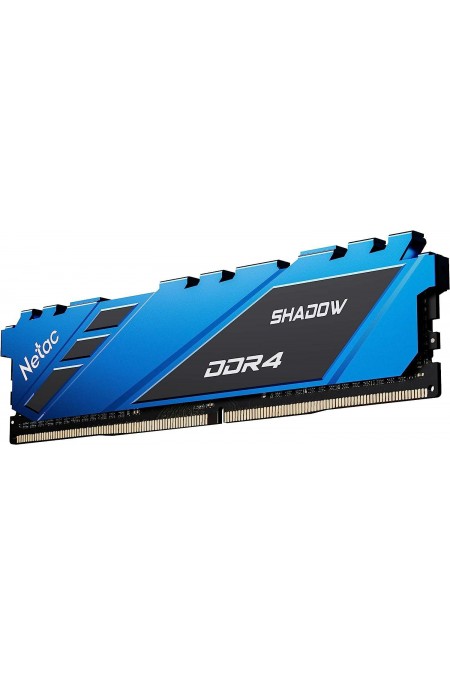 Оперативная память Netac Shadow Blue 16 ГБ DDR4 2666 МГц DIMM C19 (NTSDD4P26SP-16B) 2