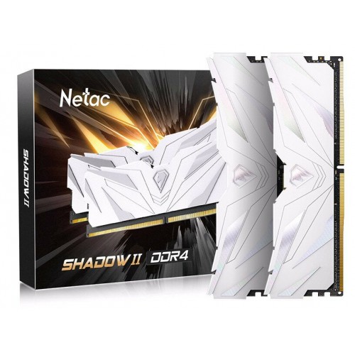 Оперативная память Netac Shadow II DDR4 DIMM 32 ГБ (16 ГБx2) 3200МГц DIMM CL16 (NTSWD4P32DP-32W) 7