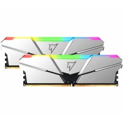 Оперативная память Netac Shadow RGB Silver 32 ГБ (16 ГБ x 2 шт.) DDR5 5600 МГц DIMM CL40 (NTSRD5P56DP-32S CL40 1.2V)