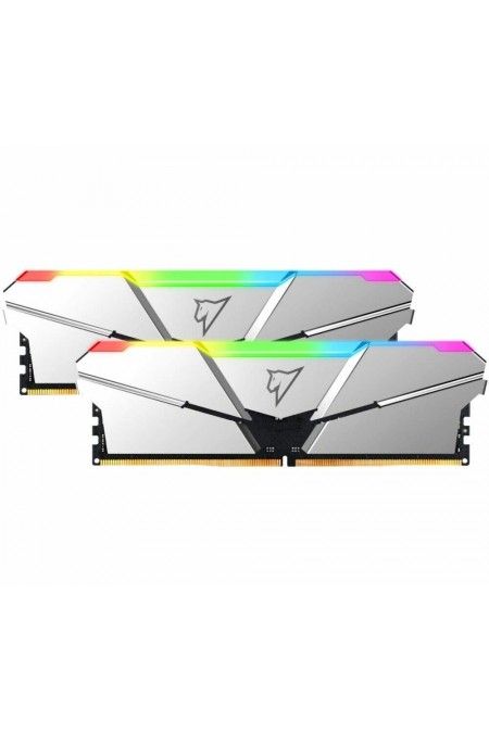 Оперативная память Netac Shadow RGB Silver 32 ГБ (16 ГБ x 2 шт.) DDR5 5600 МГц DIMM CL40 (NTSRD5P56DP-32S CL40 1.2V) 