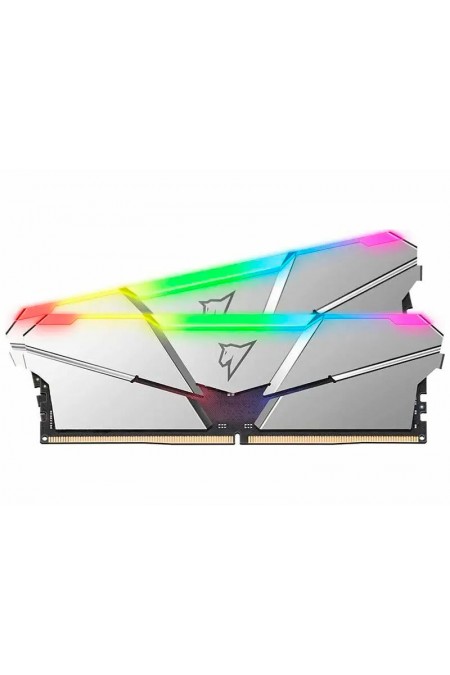 Оперативная память Netac Shadow RGB Silver 32 ГБ (16 ГБ x 2 шт.) DDR5 5600 МГц DIMM CL40 (NTSRD5P56DP-32S CL40 1.2V) 1