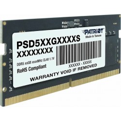 Оперативная память Patriot Memory Signature Line 32 ГБ DDR5 5600 МГц SODIMM CL46 (PSD532G56002S)