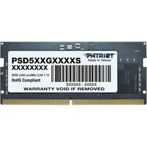 Оперативная память Patriot Memory Signature Line 32 ГБ DDR5 5600 МГц SODIMM CL46 (PSD532G56002S) 1