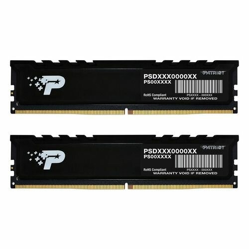 Оперативная память Patriot Memory Signature Premium 64 ГБ (32 ГБ x 2 шт.) DDR5 4800 МГц DIMM CL40 (PSP564G4800KH1) 2