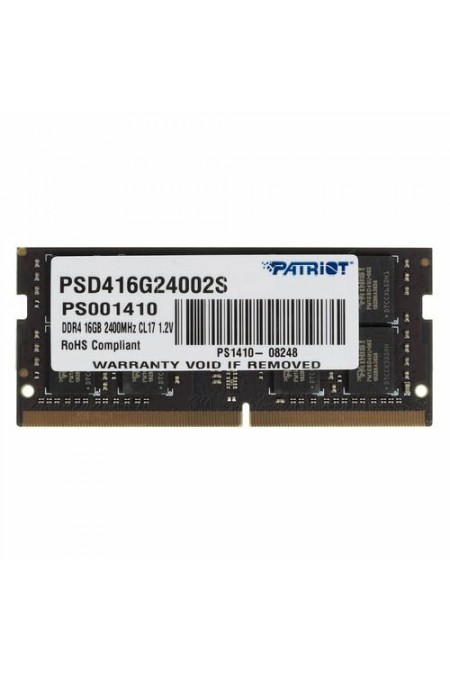 Оперативная память Patriot Memory SL 16 ГБ DDR4 2400 МГц SODIMM CL17 (PSD416G24002S) 1