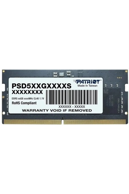 Оперативная память Patriot Memory SL 16 ГБ DDR5 4800 МГц SODIMM CL40 (PSD516G480081S) 