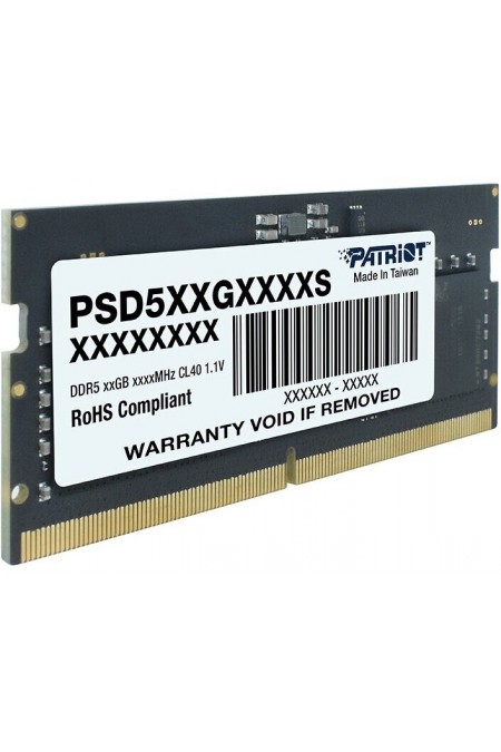 Оперативная память Patriot Memory SL 16 ГБ DDR5 5600 МГц SODIMM (PSD516G560081S) 1