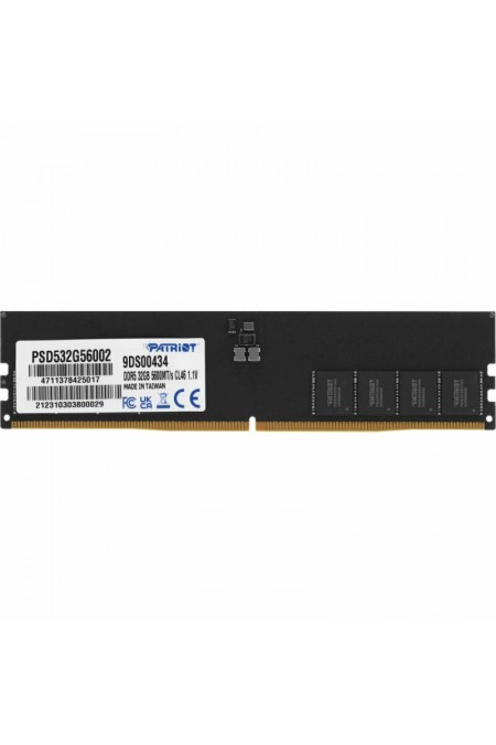 Оперативная память Patriot Memory SL 32 ГБ (32 ГБ x 1 шт.) DDR5 5600 МГц DIMM CL46 (PSD532G56002) 