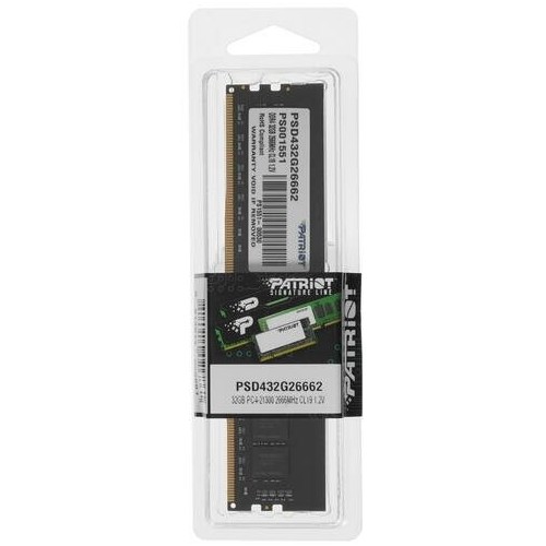 Оперативная память Patriot Memory SL 32 ГБ DDR4 2666 МГц DIMM CL19 (PSD432G26662) 9