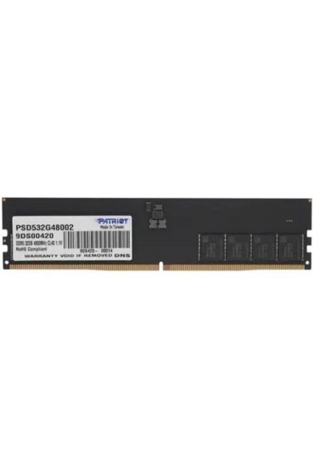 Оперативная память Patriot Memory SL 32 ГБ DDR5 4800 МГц DIMM CL40 (PSD532G48002) 