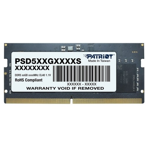 Оперативная память Patriot Memory SL 32 ГБ DDR5 4800 МГц SODIMM CL40 (PSD532G48002S) 