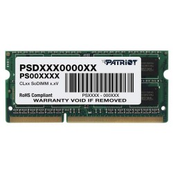 Оперативная память Patriot Memory SL 4 ГБ DDR3L 1600 МГц SODIMM CL11 (PSD34G1600L2S)