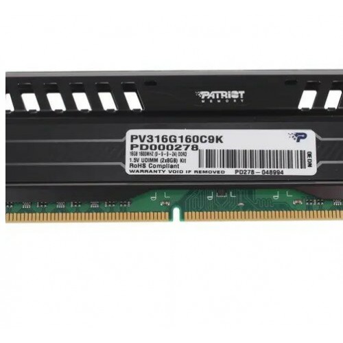 Оперативная память Patriot Memory VIPER 3 16 ГБ (8 ГБ x 2 шт.) DDR3 1600 МГц DIMM CL9 (PV316G160C9K) 5