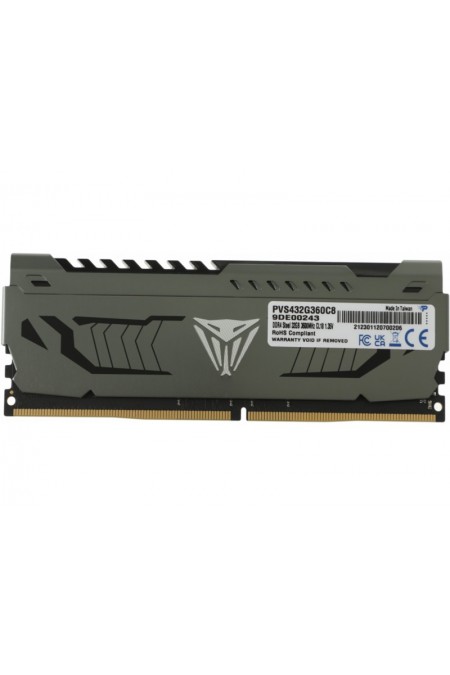 Оперативная память Patriot Memory VIPER STEEL 32 ГБ DDR4 3600 МГц DIMM CL18 (PVS432G360C8) 3