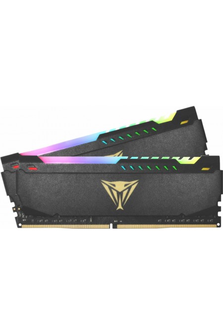 Оперативная память Patriot Memory VIPER STEEL RGB 16 ГБ (8 ГБ x 2 шт.) DDR4 3200 МГц DIMM CL18 (PVSR416G320C8K) 