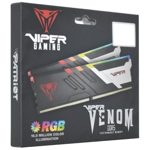 Оперативная память Patriot Memory VIPER Venom RGB 32 ГБ (16 ГБ x 2 шт.) DDR5 5600 МГц DIMM CL36 (PVVR532G560C36K) 9